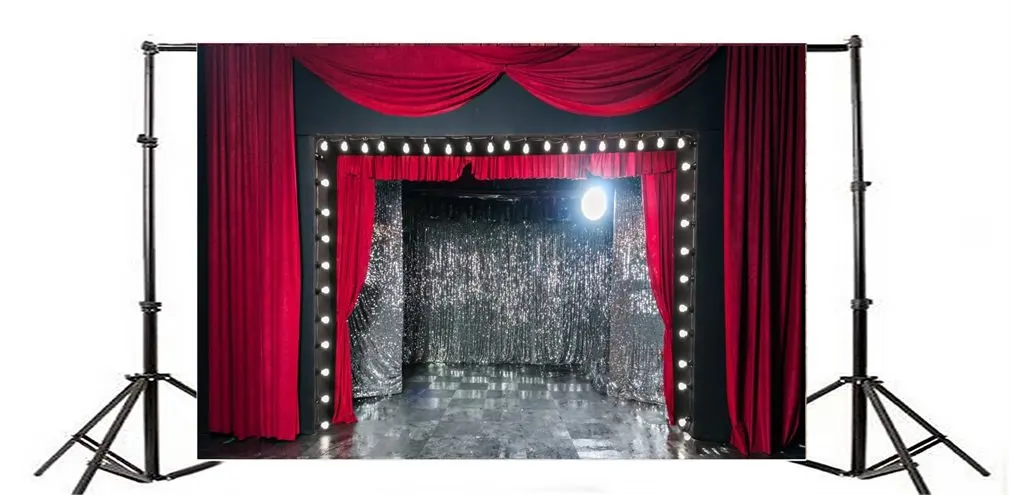 Photography Backdrop Stage Lights Red Curtain Bokeh Halos Glitter Spots Marble Floor Theater
Photography Backdrop Stage Lights Red Curtain Bokeh Halos Glitter Spots Marble Floor Theater