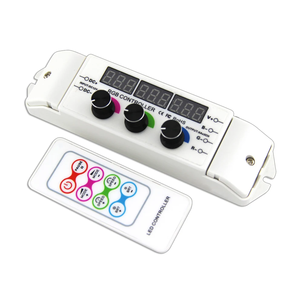 Новый светодиодный RGB полосы Управление; 12V 24V 6A * 3CH Выход 4096 шкала уровня 37 режим РЧ пульт дистанционного управления ручка Управление 5050 3528 RGB...
Новый светодиодный RGB полосы Управление; 12V 24V 6A * 3CH Выход 4096 шкала уровня 37 режим РЧ пульт дистанционного управления ручка Управление 5050 3528 RGB...