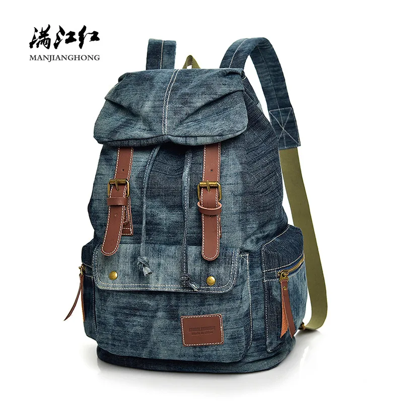 Vintage Denim Men Backpack Drawstring Casual Large Travel Backpack Women Female Leisure Student School Bags For Teenagers 9004
Vintage Denim Men Backpack Drawstring Casual Large Travel Backpack Women Female Leisure Student School Bags For Teenagers 9004