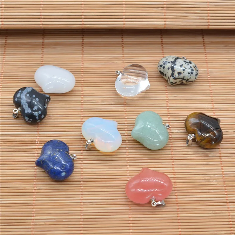 Crystal Quartz Heart Shaped Carved Gem stone Pendant Tumble Polished Stone Necklace on Adjustable Cord Natural Jewelry
Crystal Quartz Heart Shaped Carved Gem stone Pendant Tumble Polished Stone Necklace on Adjustable Cord Natural Jewelry