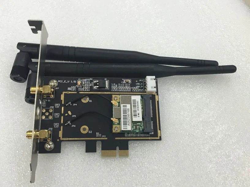 Original AzureWave AW-NB290H BCM43225HMB BCM43225 Mini PCI-E 300Mbps Wireless Card With 6DB Antenna For Desktop
Original AzureWave AW-NB290H BCM43225HMB BCM43225 Mini PCI-E 300Mbps Wireless Card With 6DB Antenna For Desktop