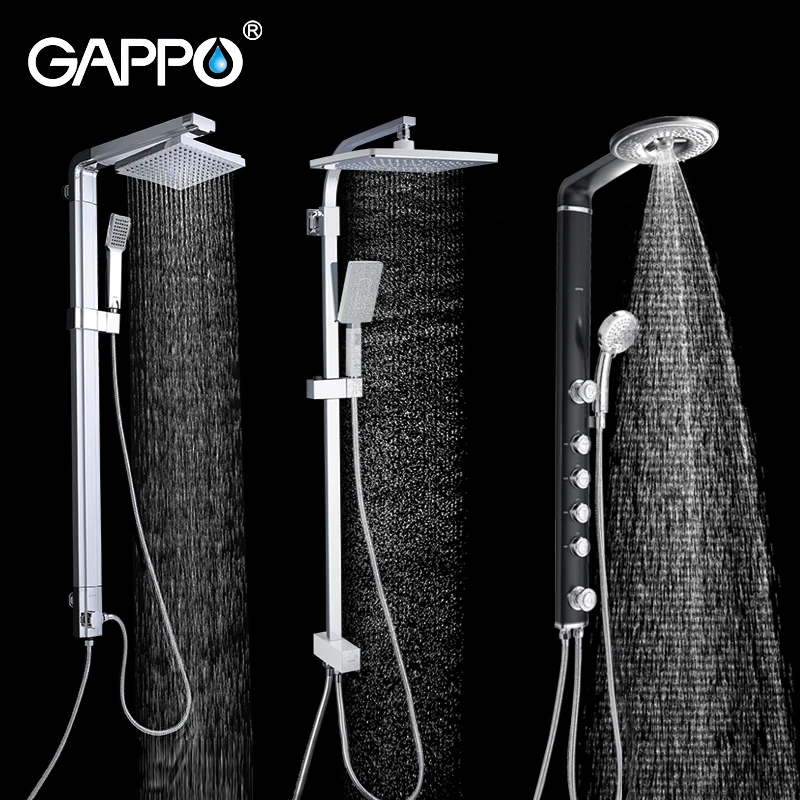 GAPPO shower system bathroom shower faucet bath shower mixer set rain shower head bathtub faucet taps water faucet mixer
GAPPO shower system bathroom shower faucet bath shower mixer set rain shower head bathtub faucet taps water faucet mixer