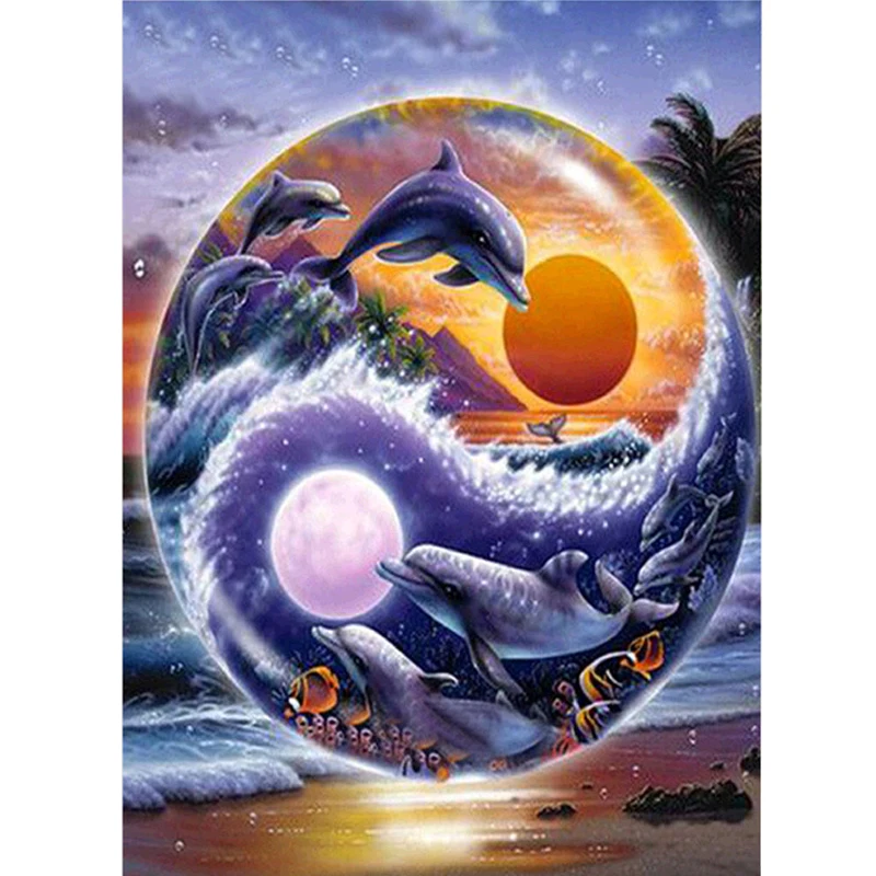 5D DIY Diamond Embroidery Full Round Diamond Painting Dolphin Planet Pattern Cross Stitch Stickers Handmade Needlework
5D DIY Diamond Embroidery Full Round Diamond Painting Dolphin Planet Pattern Cross Stitch Stickers Handmade Needlework