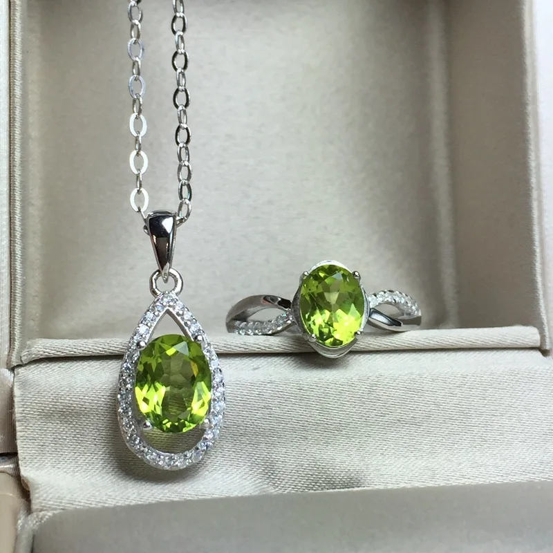 KJJEAXCMY boutique jewels 925 silver inlaid natural olivine set wholesale with sterling silver necklace can be substituted for t
KJJEAXCMY boutique jewels 925 silver inlaid natural olivine set wholesale with sterling silver necklace can be substituted for t