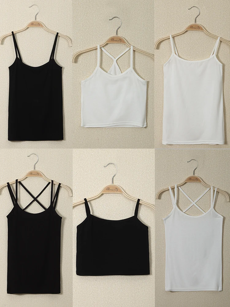 Modal Women Summer Sexy Camisole Tanks Slim Casual Tank Tops Lady's Undershirt Solid Breathable Shoulder Vest For Female G306
Modal Women Summer Sexy Camisole Tanks Slim Casual Tank Tops Lady's Undershirt Solid Breathable Shoulder Vest For Female G306