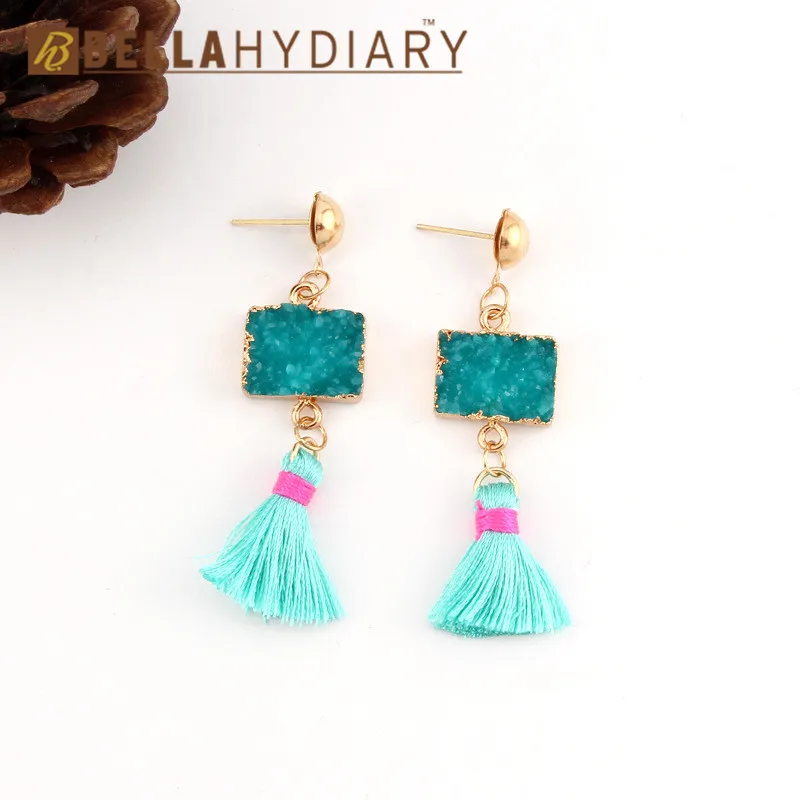 Boho Geometric Tassel Resin Earrings cotton Tassel Earring Drop Earrings For Women Jewelry Gifts For Women Accessories
Boho Geometric Tassel Resin Earrings cotton Tassel Earring Drop Earrings For Women Jewelry Gifts For Women Accessories