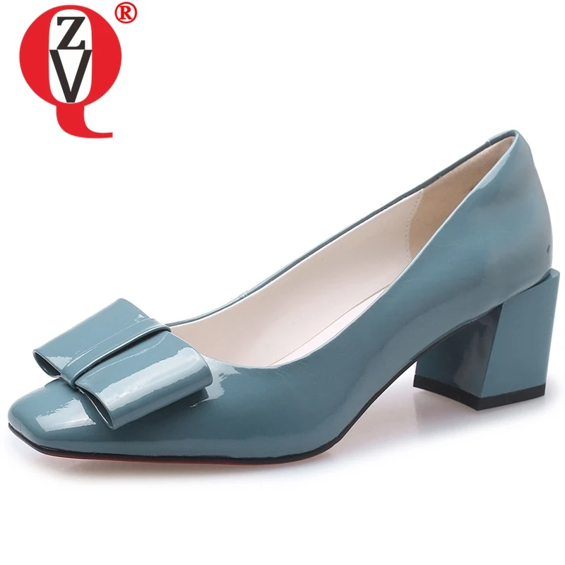 ZVQ Sweet Ladies Heels Women Square Heel Pumps 2019 New Style Good Quality Genuine Leather Upper Office Ladies Bowties Shoes
ZVQ Sweet Ladies Heels Women Square Heel Pumps 2019 New Style Good Quality Genuine Leather Upper Office Ladies Bowties Shoes