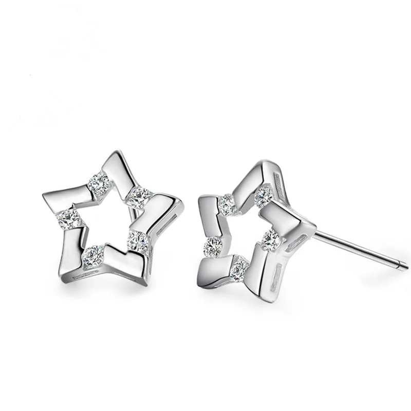Hot Sell 2017 New Fashion Star Shiny Crystal Design 925 Sterling Silver Stud Earrings for Women Girls Jewelry Gift Wholesale
Hot Sell 2017 New Fashion Star Shiny Crystal Design 925 Sterling Silver Stud Earrings for Women Girls Jewelry Gift Wholesale
