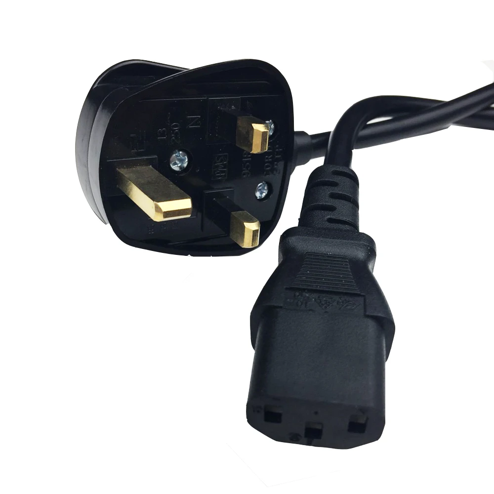UK Power cable Fused 3 Pin UK Mains Power Plug to IEC C13 Kettle Lead Cable Cord for PC Monitor TV 5ft 1.5MTS
UK Power cable Fused 3 Pin UK Mains Power Plug to IEC C13 Kettle Lead Cable Cord for PC Monitor TV 5ft 1.5MTS