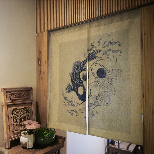 Дверная занавеска в стиле фэн шуй|bedroom door curtains|japanese curtainjapanese style curtain |