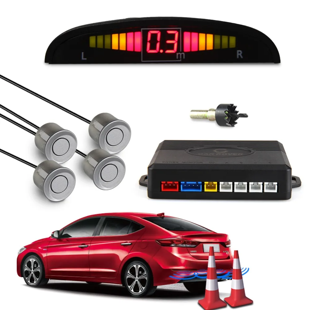 Car Auto Parktronic LED Parking Sensor With 4 Sensors Reverse Backup Car Parking Radar Monitor Detector System Backlight Display
Car Auto Parktronic LED Parking Sensor With 4 Sensors Reverse Backup Car Parking Radar Monitor Detector System Backlight Display