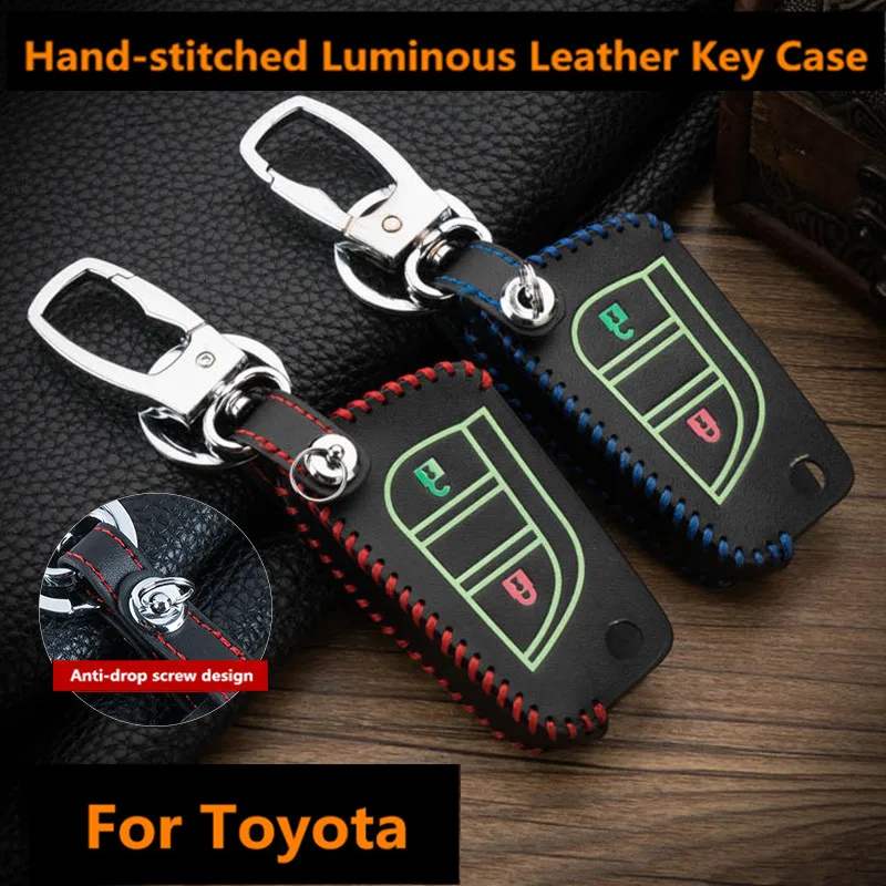 3 Button Luminous Leather Car Remote Key Fob Shell Cover Case For Toyota Auris Corolla Avensis Verso Yaris Aygo Scion TC IM 2015
3 Button Luminous Leather Car Remote Key Fob Shell Cover Case For Toyota Auris Corolla Avensis Verso Yaris Aygo Scion TC IM 2015