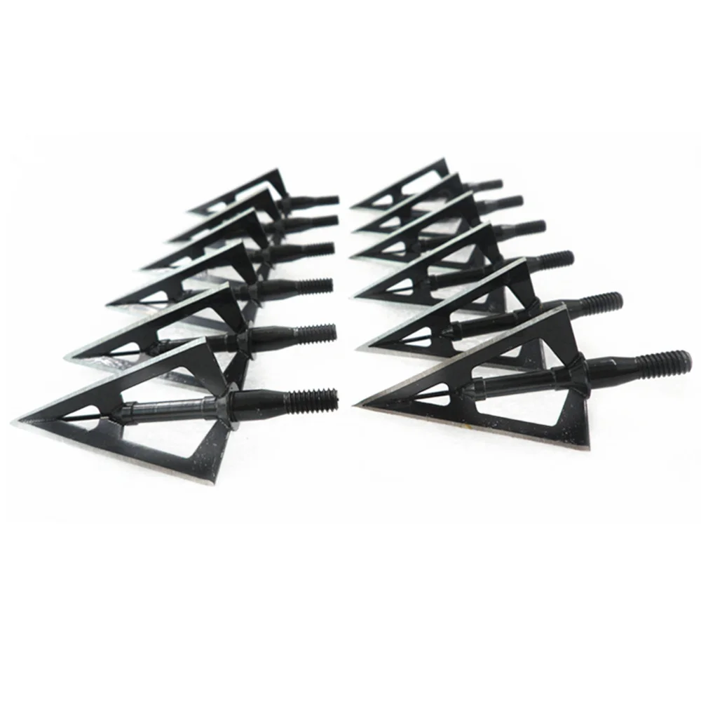 USA 12PCS Black Stainless Steel Arrowheads Compound Bow Crossbow Broadhead 100 grain
USA 12PCS Black Stainless Steel Arrowheads Compound Bow Crossbow Broadhead 100 grain