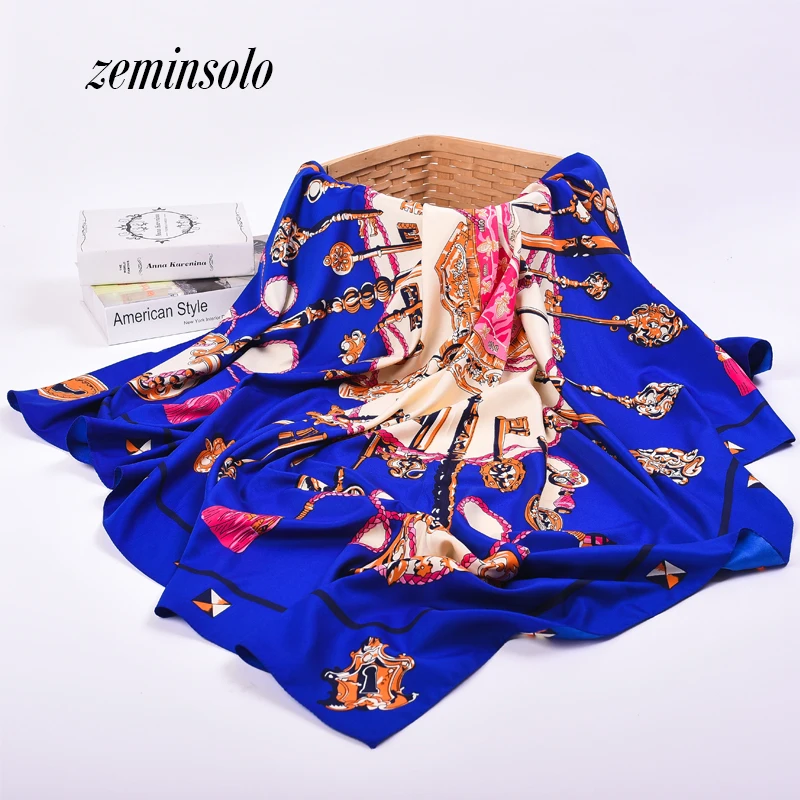 Free Shipping Hot Sale Satin Square Silk Scarf Printed For Ladies New Women Luxury Brand Polyester Scarves Shawl 130*130cm
Free Shipping Hot Sale Satin Square Silk Scarf Printed For Ladies New Women Luxury Brand Polyester Scarves Shawl 130*130cm