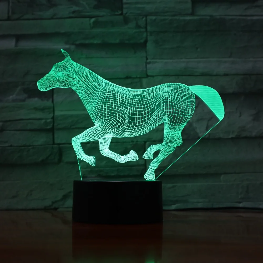 Led Lovely Creative Night Lamp High Quality Acrylic 3D Running Horse Lights Nightlight Baby Bedroom Table Lamp with USB GX750
Led Lovely Creative Night Lamp High Quality Acrylic 3D Running Horse Lights Nightlight Baby Bedroom Table Lamp with USB GX750