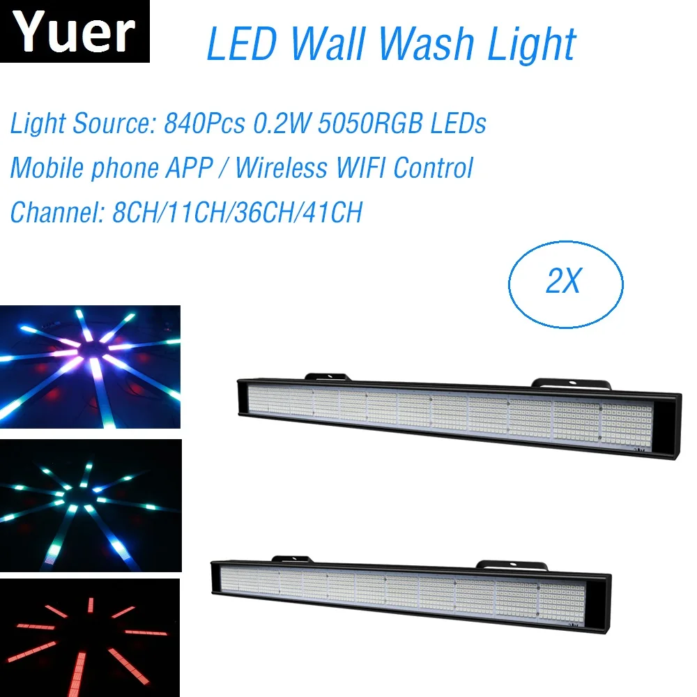 840Pcs 0.2W LED RGB 3IN1 Led Wall Wash Light 8/11/36/41 Channels DMX512 Led Bar Wash Stage Light Music Light DJ Party Wedding
840Pcs 0.2W LED RGB 3IN1 Led Wall Wash Light 8/11/36/41 Channels DMX512 Led Bar Wash Stage Light Music Light DJ Party Wedding