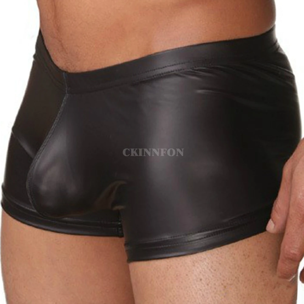 100Pcs/Lot Men Faux Leather Boxers Black Nylon Sexy Underwear Trunks Shorts Cool Male Gay PU Underpants U Cover Short Boxers
100Pcs/Lot Men Faux Leather Boxers Black Nylon Sexy Underwear Trunks Shorts Cool Male Gay PU Underpants U Cover Short Boxers