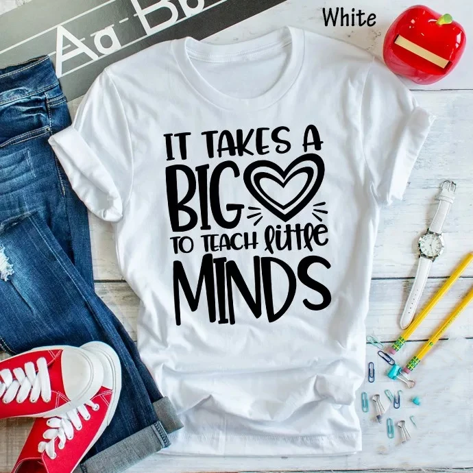 It takes a big heart to teach little minds t-shirt women fashion slogan cotton grunge tumblr teacher days tee goth top t shirt
It takes a big heart to teach little minds t-shirt women fashion slogan cotton grunge tumblr teacher days tee goth top t shirt