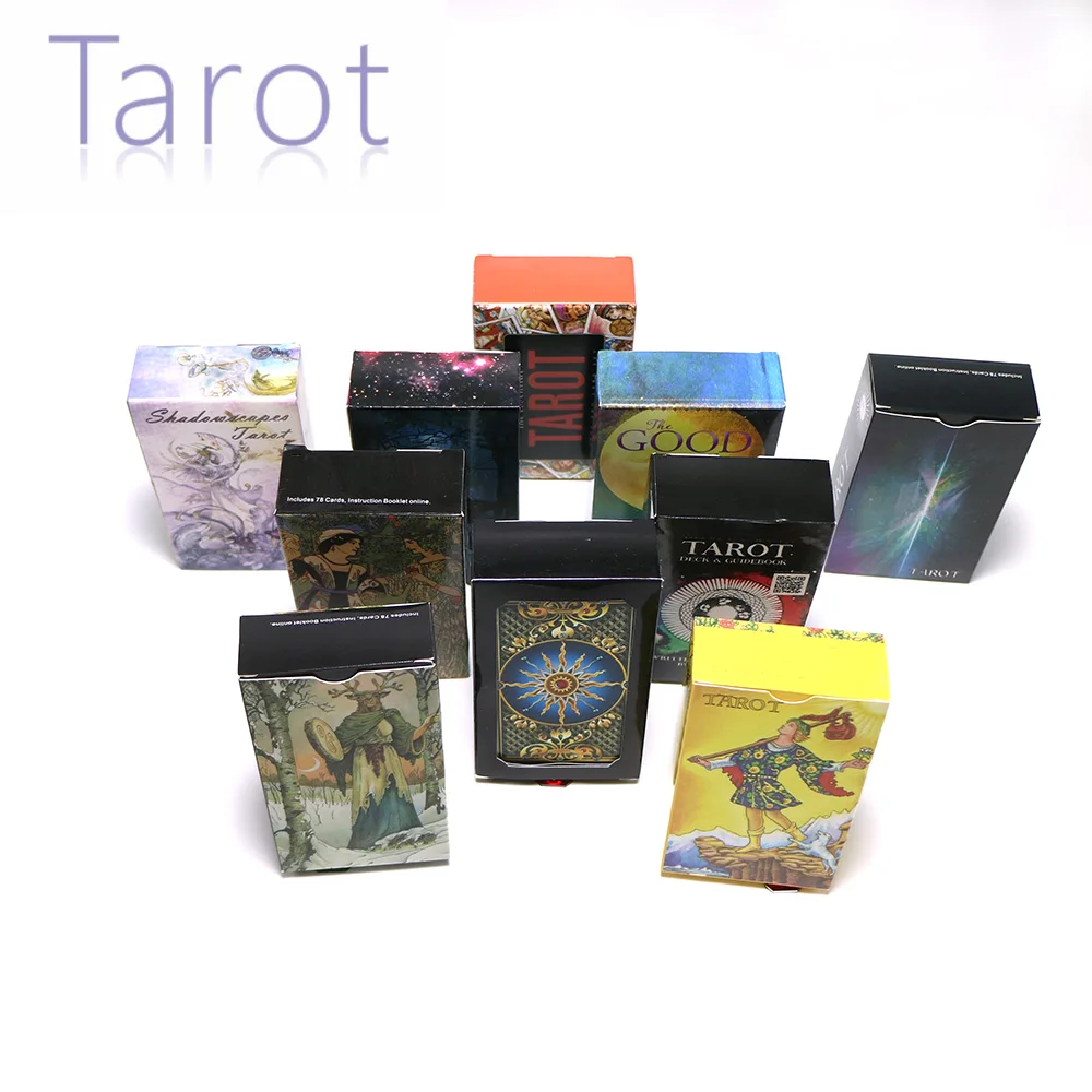 tarot cards games mysterious divination fate personal playing cards for women English tarot deck party game
tarot cards games mysterious divination fate personal playing cards for women English tarot deck party game