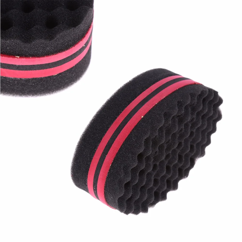 

JETTING Roud Shape Double Sides Magic twist hair brush sponge for natural hair, Hair curl afro coil wave dreads sponge brush New