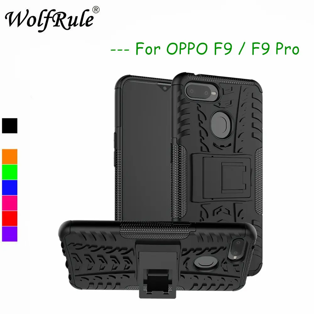 WolfRule Case OPPO F9 Pro Cover Dual Layer Armor Silicone Back Case For OPPO F9 Phone Holder Stand Shell OPPO F9 Pro Shells
WolfRule Case OPPO F9 Pro Cover Dual Layer Armor Silicone Back Case For OPPO F9 Phone Holder Stand Shell OPPO F9 Pro Shells