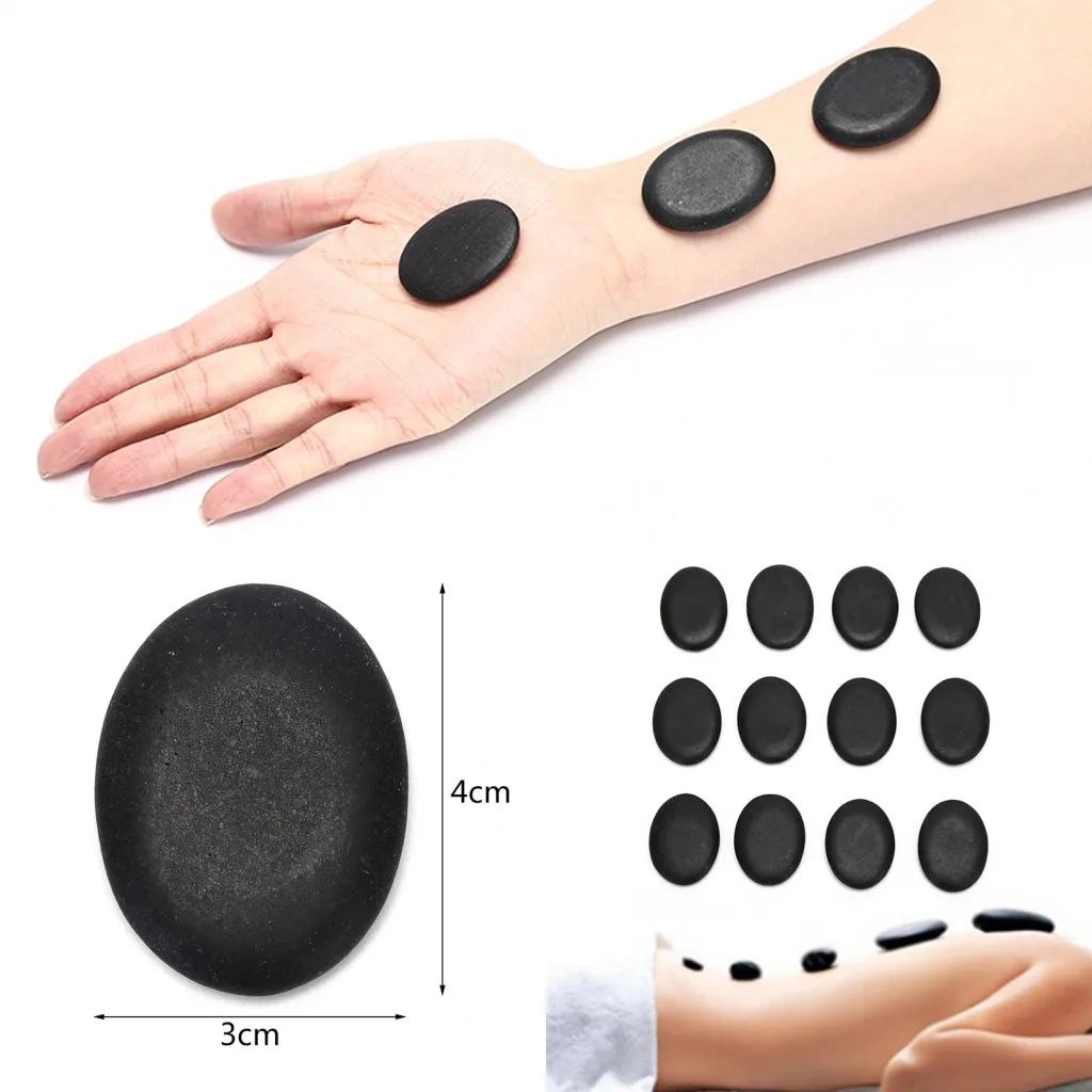 12PCS Black Massage Stones 185g Massage Lava Natural Energy Massage Set 3*4cm Hot Spa Rock Basalt Health Care Body Treatment
12PCS Black Massage Stones 185g Massage Lava Natural Energy Massage Set 3*4cm Hot Spa Rock Basalt Health Care Body Treatment