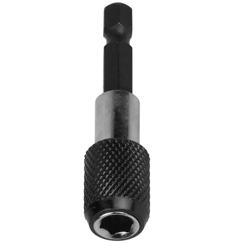 

1/4" 60MM Impact Drive Hex Shank Quick Release Change Holder Bit Drill Chuck Adapter Magnetic Screwdriver Bit Holder