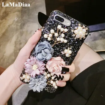 Luxury Bling Diamond Hard Phone Cases For IPhone 11 Pro MAX X XR XS MAX 6 6S Plus 7 8 Plus Pearl Flowers Female Model Case Cover
Luxury Bling Diamond Hard Phone Cases For IPhone 11 Pro MAX X XR XS MAX 6 6S Plus 7 8 Plus Pearl Flowers Female Model Case Cover