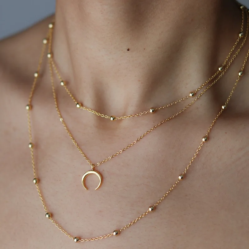 12pcs/lot United States new moon gold necklace with two horns necklace jewelry contracted necklace
12pcs/lot United States new moon gold necklace with two horns necklace jewelry contracted necklace