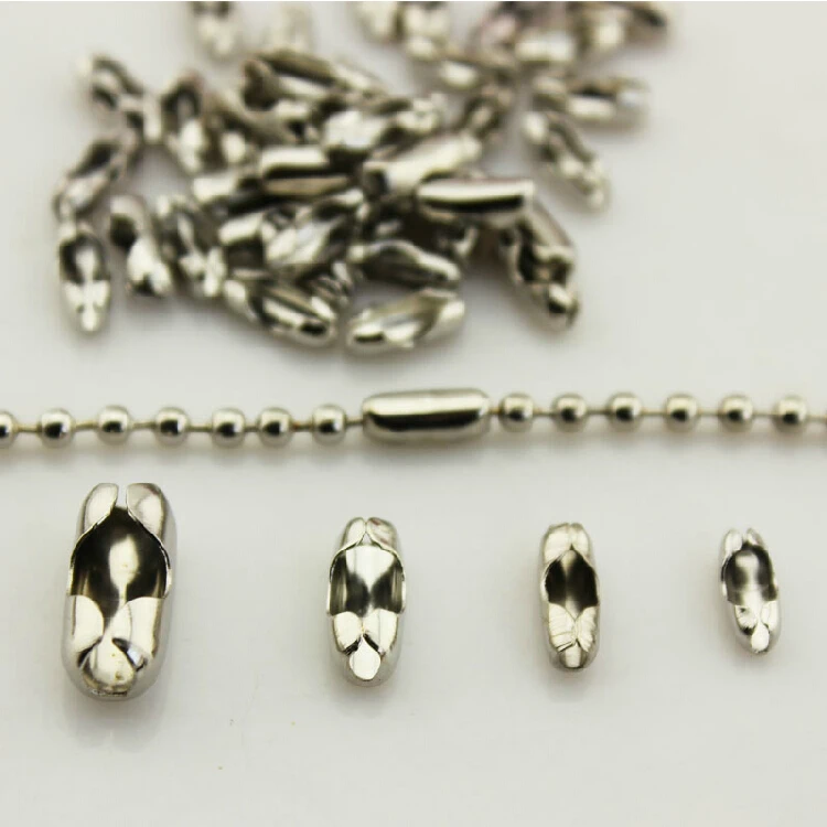 Gold Silver Ball Chain End Connector Caps Hooks for 1.5 2.4mm Bead Chain Link Clasp Jewelry Findings Parts Accessories PJ-17
Gold Silver Ball Chain End Connector Caps Hooks for 1.5 2.4mm Bead Chain Link Clasp Jewelry Findings Parts Accessories PJ-17