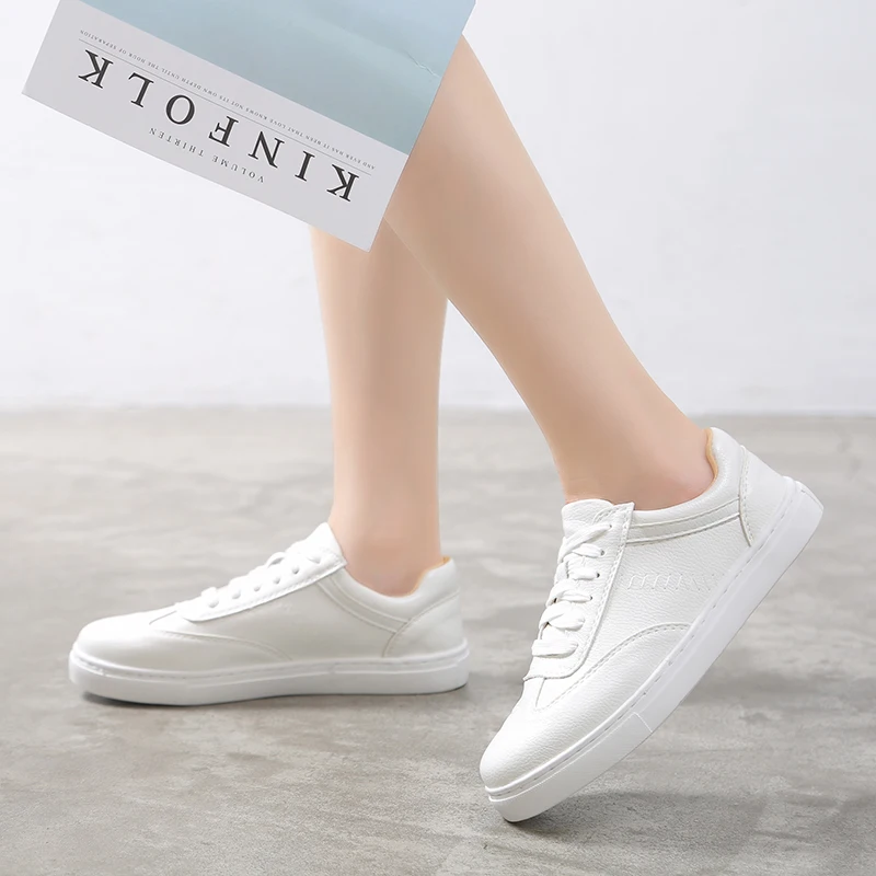 wetkiss 2019 Flats New Spring White Woman Lace Up Round Toe Footwear Shoes Girl Shoe Female Casual Sneakers Shoes Women
wetkiss 2019 Flats New Spring White Woman Lace Up Round Toe Footwear Shoes Girl Shoe Female Casual Sneakers Shoes Women