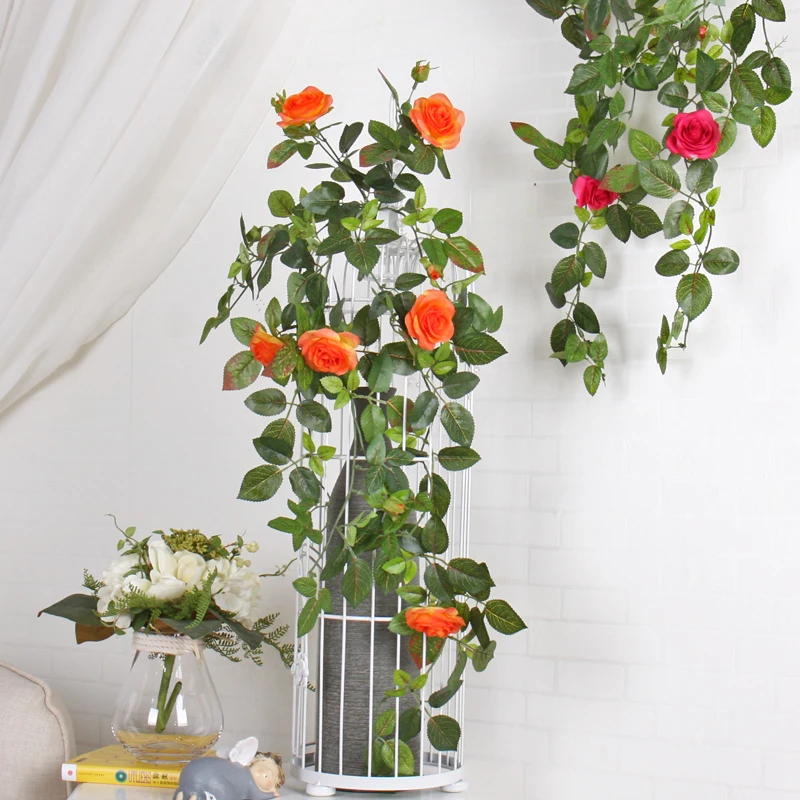 Artificial Roses Flowers Vine Ivy Wall Hanging Basket Flower With Green Leaves For Living Room Home Wedding Decor Rose Garland
Artificial Roses Flowers Vine Ivy Wall Hanging Basket Flower With Green Leaves For Living Room Home Wedding Decor Rose Garland