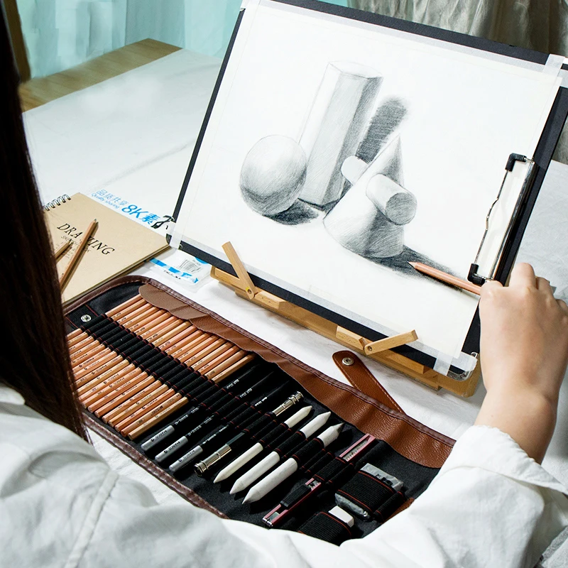 Марко эскиз набор начинающих живопись специальные инструменты пенал мягкий