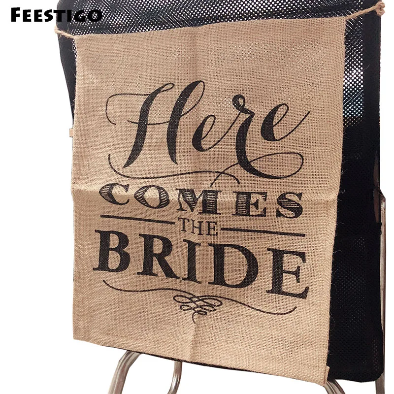 Here Comes The Bride Burlap Chair Banner For Wedding Flag Rustic Ceremony Party Direction Signs Photobooth Props 15 x 20 Inches
Here Comes The Bride Burlap Chair Banner For Wedding Flag Rustic Ceremony Party Direction Signs Photobooth Props 15 x 20 Inches