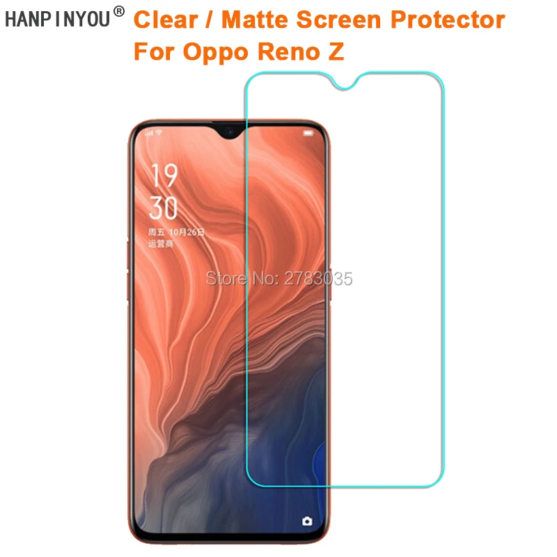 Для Oppo Reno Z 6 4 "прозрачная глянцевая/Антибликовая матовая защитная пленка для