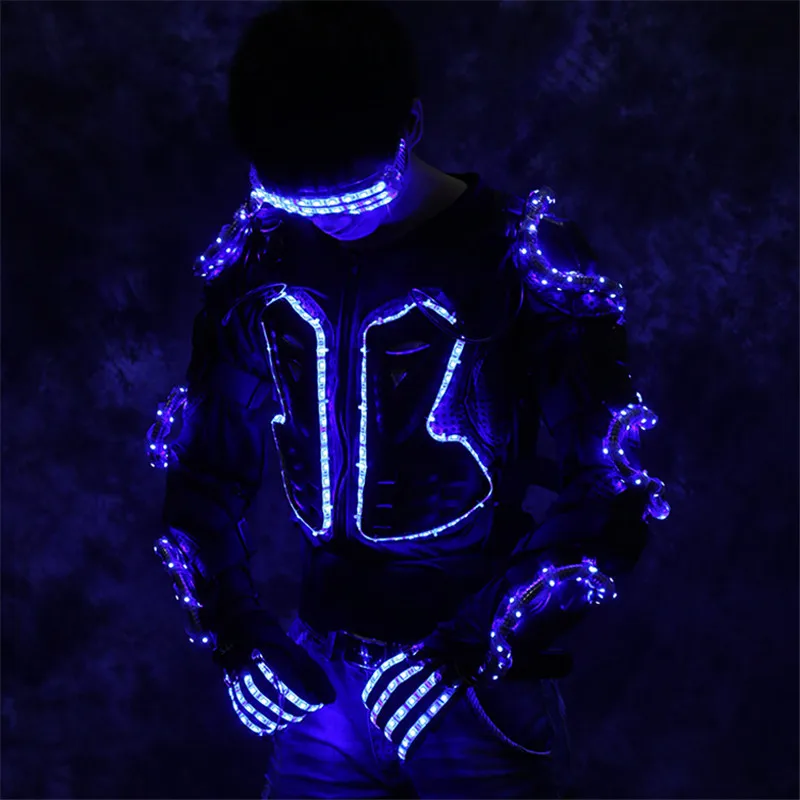 P81 Бальные Танцевальные светодиодные костюмы DJ RGB красочные брони наряды сценический робот Мужской костюм бар Производительность одежда светящаяся Одежда dj
P81 Бальные Танцевальные светодиодные костюмы DJ RGB красочные брони наряды сценический робот Мужской костюм бар Производительность одежда светящаяся Одежда dj