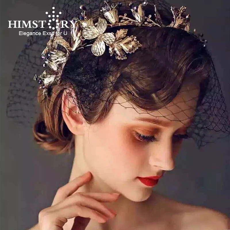 HIMSTORY Vintage Leaf Headband Crown Blue Stones Wedding Bridal Hairwear Hair Accessory
HIMSTORY Vintage Leaf Headband Crown Blue Stones Wedding Bridal Hairwear Hair Accessory