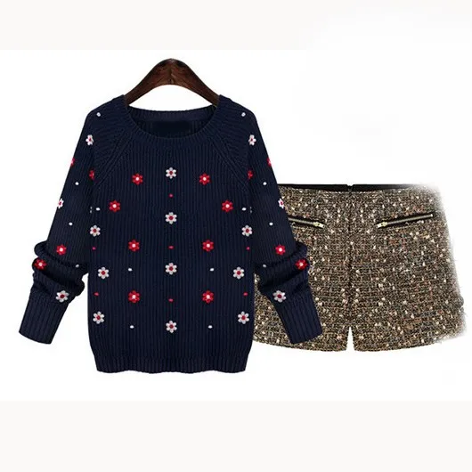 Autumn Fashion Women Floral Print Sweater Long Sleeve Embroidery Sweater Pullover Pullovers Warm Knitted Casual Jumpers
Autumn Fashion Women Floral Print Sweater Long Sleeve Embroidery Sweater Pullover Pullovers Warm Knitted Casual Jumpers
