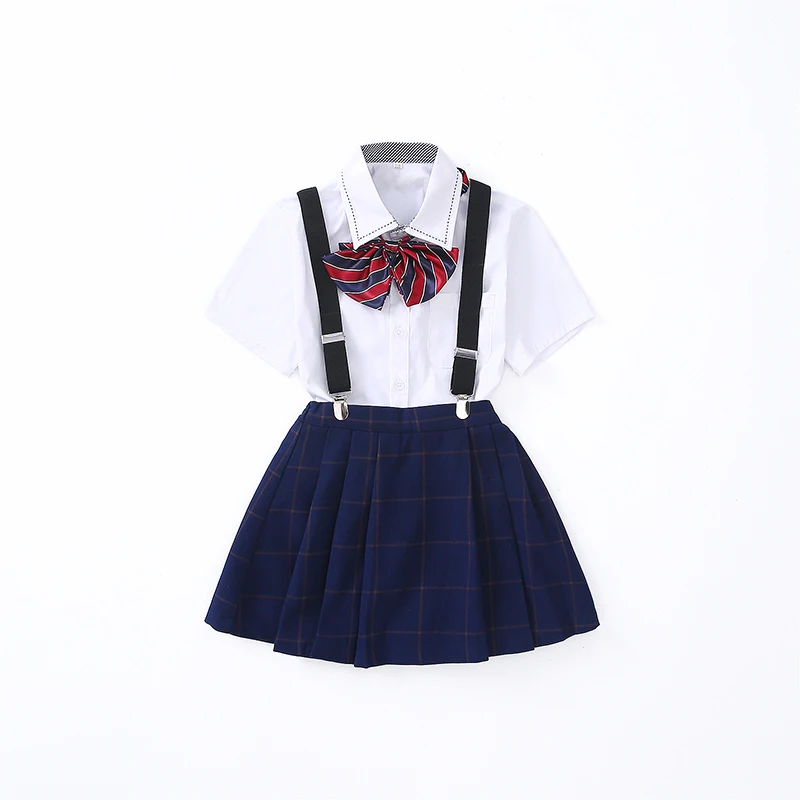 Children's new bib trousers school uniforms primary and middle school students chorus service boys and girls performing dresses
Children's new bib trousers school uniforms primary and middle school students chorus service boys and girls performing dresses