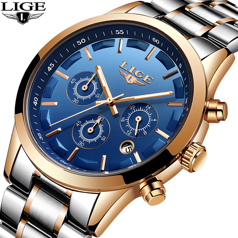 LIGE Mens Watches Luxury Brand Man Sports Military Waterproof Watch Men Luminous Chronograph Quartz Wristwatch Relogio Masculino
LIGE Mens Watches Luxury Brand Man Sports Military Waterproof Watch Men Luminous Chronograph Quartz Wristwatch Relogio Masculino