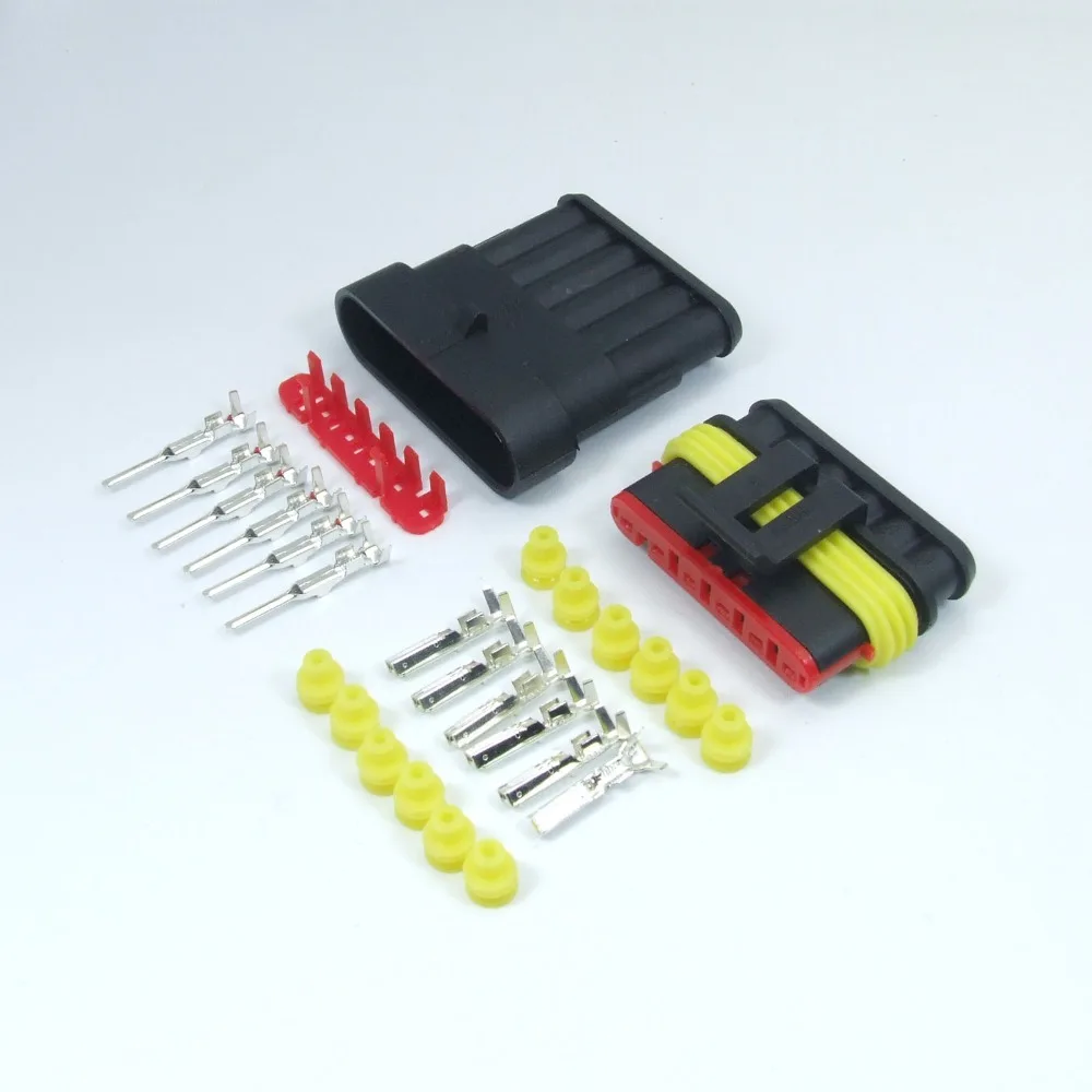 5kits 1P 2P 3P 4P 5P 6P 5 Pin Super Sealed Waterproof Electrical Wire Connector Auto Plug Car Motorcycle HID auto connector
5kits 1P 2P 3P 4P 5P 6P 5 Pin Super Sealed Waterproof Electrical Wire Connector Auto Plug Car Motorcycle HID auto connector