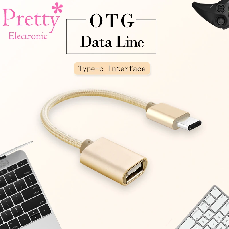 Кабель OTG с разъемом USB Type c и штекером C адаптер для Macbook Samsung S8 Plus Note 8 кабель otg Nexus 5X