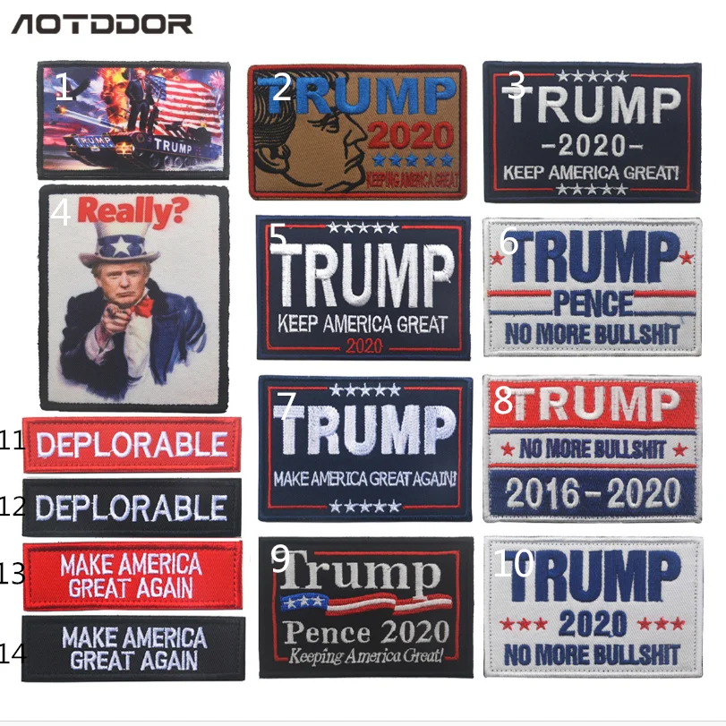 Трамп 2020 New Make America Great Military Army тактические вышитые нашивки для одежды эмблема