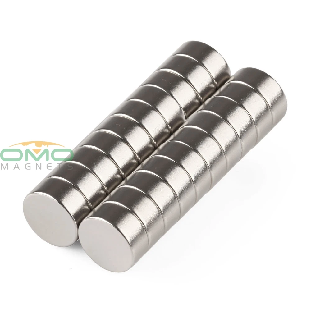 OMO Magnetics 20 шт. N50 5x2 мм Магнит Сильный Круглый цилиндрический Диск Редкоземельные