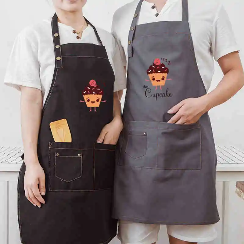 Canvas apron Kindergarten teacher activities experience cake milk tea kitchen baking work clothes aprons
Canvas apron Kindergarten teacher activities experience cake milk tea kitchen baking work clothes aprons