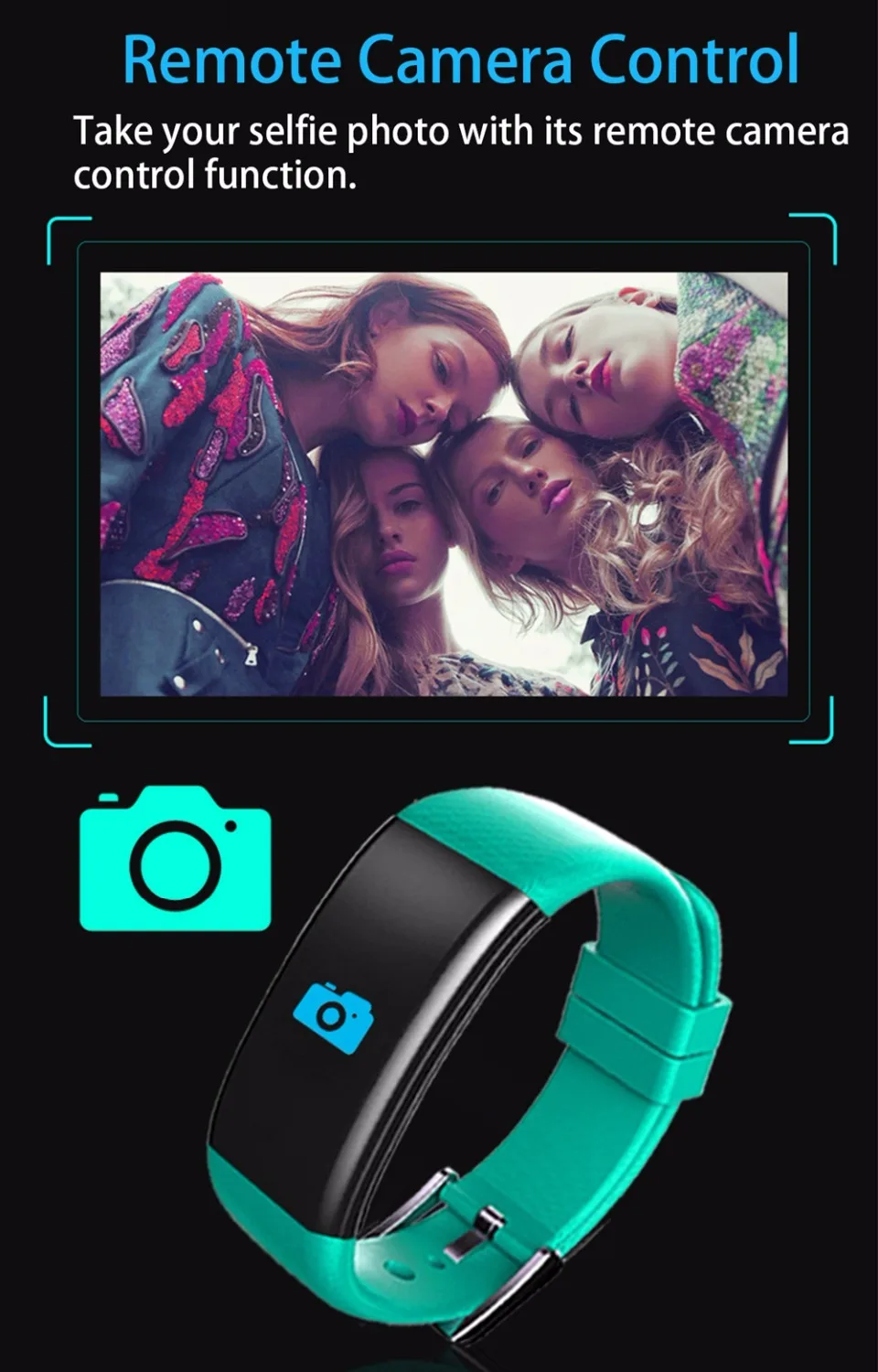 Bounabay Smart Браслет часы для женщин дамы Bluetooth Apple IOS и Android телефон женщина Touch