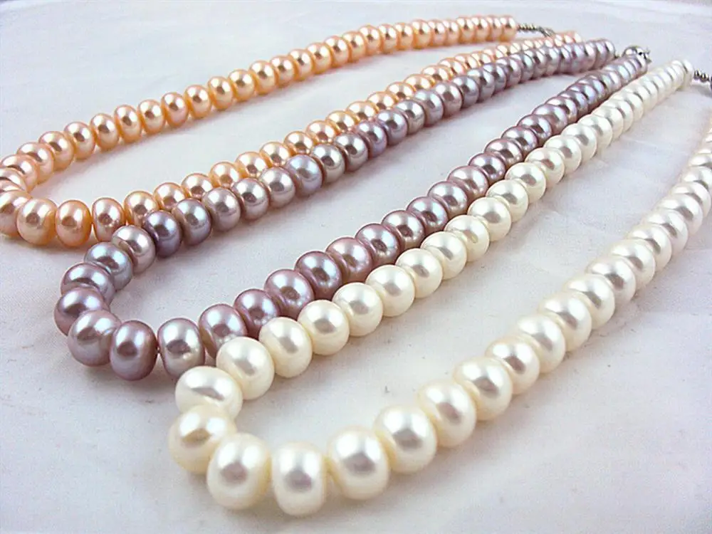 Fashion 13inches 100% Natural 3Color Freshwater Pearl Necklace Women real long pearl bead necklace Lady Girl Lover Gift
Fashion 13inches 100% Natural 3Color Freshwater Pearl Necklace Women real long pearl bead necklace Lady Girl Lover Gift
