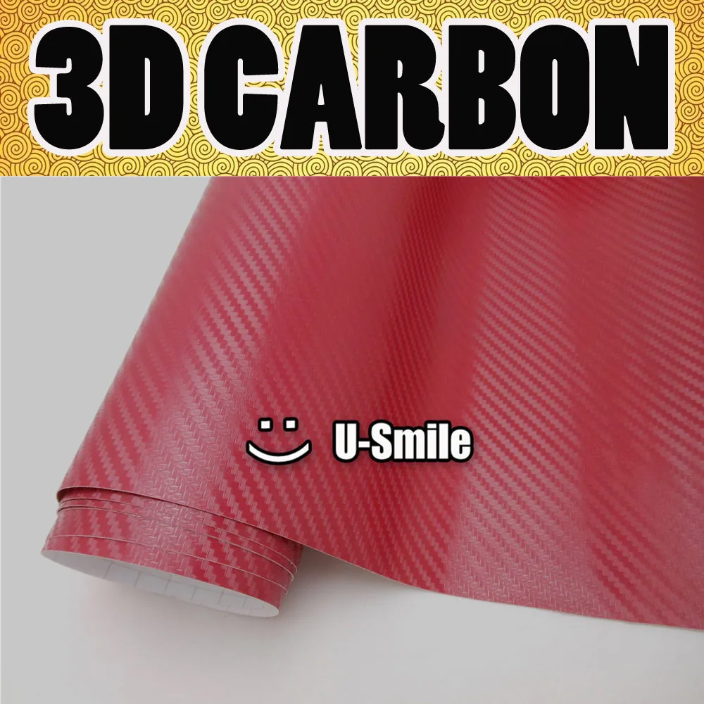 Premium Wine Red 3D Carbon Fiber Vinyl Wrap Sticker Decal Film Sheet Car Wrapping Size:1.52X30M/Roll
Premium Wine Red 3D Carbon Fiber Vinyl Wrap Sticker Decal Film Sheet Car Wrapping Size:1.52X30M/Roll