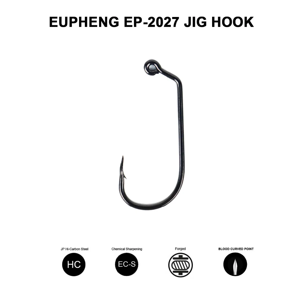 Eupheng Plus 100pcs EP-2027 High Carbon Steel Black Barbed Aberdeen Strong Long Blood Groove Point O'Shaughnessy Jig Hook
Eupheng Plus 100pcs EP-2027 High Carbon Steel Black Barbed Aberdeen Strong Long Blood Groove Point O'Shaughnessy Jig Hook