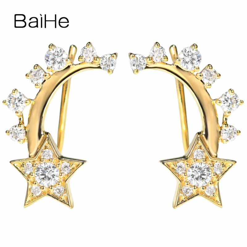 Серьги BAIHE из настоящего желтого золота 14 к с натуральными бриллиантами H/SI, свадебные Модные Изящные серьги для изготовления ювелирных изде...
Серьги BAIHE из настоящего желтого золота 14 к с натуральными бриллиантами H/SI, свадебные Модные Изящные серьги для изготовления ювелирных изде...